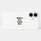 オリジナルの白 Case-Mate iPhoneケース (裏面 (横))