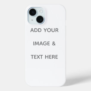 オリジナルの白 iPhone 15ケース