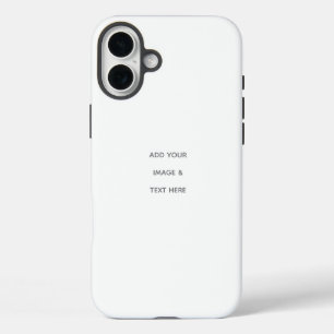 オリジナルの白 iPhone 16 PLUSケース