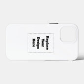 オリジナルの白 Case-Mate iPhoneケース (裏面 (横))