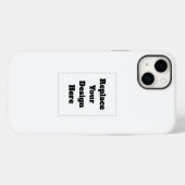 オリジナルの白 Case-Mate iPhoneケース (裏面 (横))