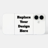 オリジナルの白 Case-Mate iPhoneケース (裏面 (横))