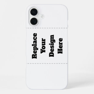 オリジナルの白 iPhone 16 PLUSケース