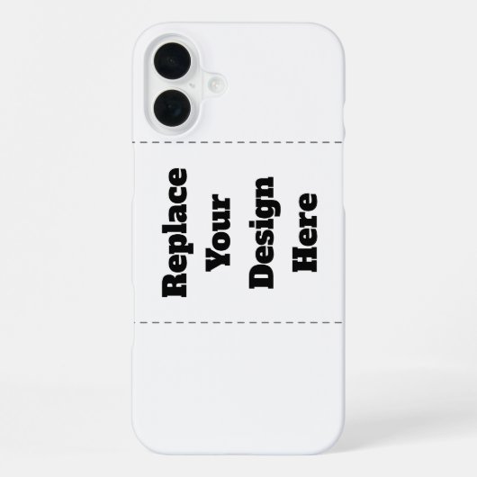 オリジナルの白 iPhoneケース (裏面)