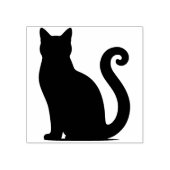 オリジナルの神秘的な黒猫の子猫グッズを作成 ラバースタンプ (インプリント)