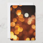 オリジナルの秋のゴールドボケウェディングを作成 招待状 (裏面)