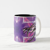 オリジナルの素敵な家族ギフト ツートーンマグカップ (正面右)