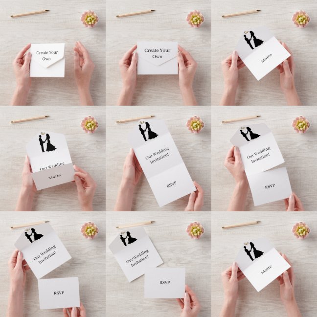 オリジナルの結婚式の返信 白