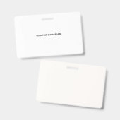 オリジナルの結婚式フラットノートカードを作成 バッジ (正面&裏面)