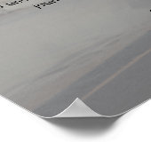 オリジナルの結婚式写真と誓いの文が薄い灰色で表示  ポスター (角)