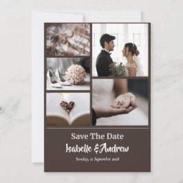 オリジナルの結婚式写真 Save the Date カード