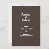 オリジナルの結婚式写真 Save the Date カード (裏面)