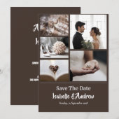 オリジナルの結婚式写真 Save the Date カード (正面/裏面)