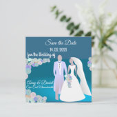 オリジナルの結婚式招待状 招待状 (スタンド正面)