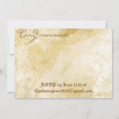 オリジナルの結婚式招待状 & RSVP- Save the Date 招待状 (裏面)