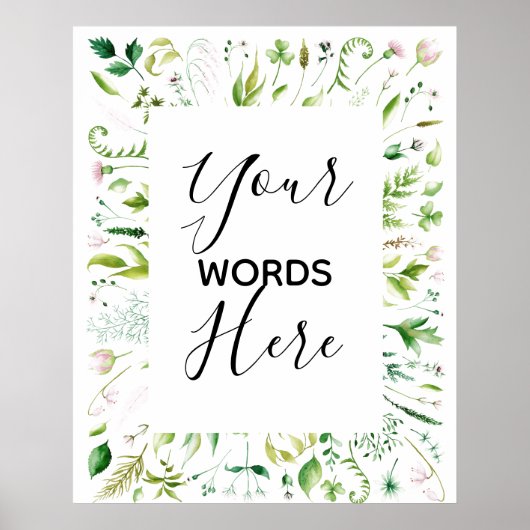 オリジナルの結婚式看板をデザイン ポスター (正面)