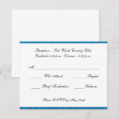 オリジナルの結婚式返信カード 出欠カード (正面/裏面)