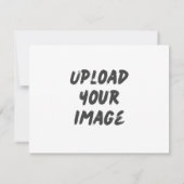 オリジナルの結婚式RSVPカードをアップロード 出欠カード (裏面)