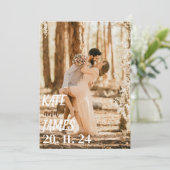オリジナルの結婚発表カード 招待状 (スタンド正面)