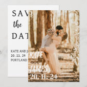 オリジナルの結婚発表カード 招待状 (正面/裏面)