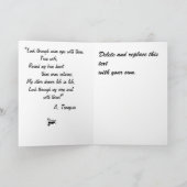 オリジナルの結婚記念日妻へのグリーティングカード カード (内部)