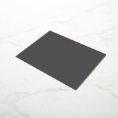 オリジナルの編集可能なダークグレー 箔シーズンポストカード (回転した状態)