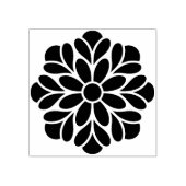 オリジナルの美しい花のつぼみ曼荼羅を作成 ラバースタンプ (インプリント)
