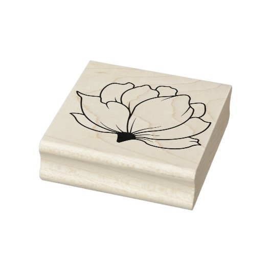 オリジナルの花のつぼみフラワー ラバースタンプ (スタンプ)