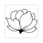 オリジナルの花のつぼみフラワー ラバースタンプ (インプリント)
