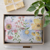 オリジナルの花のティシューペーパー 薄葉紙 (ギフト)