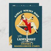 オリジナルの花嫁お披露目パーティー 招待状 (正面/裏面)