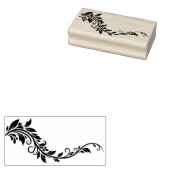オリジナルの葉っぱのツル フローラル ラバースタンプ (押印)