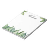 オリジナルの葉っぱの水彩画 ノートパッド (回転)