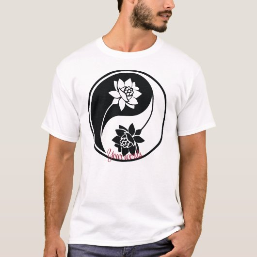 オリジナルの蓮の陰陽シンボルを作成する Tシャツ (正面)