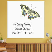 オリジナルの蝶の追悼記念 キャンバスプリント (インサイチュ (リビング))