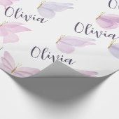 オリジナルの蝶ラッピングペーパー ラッピングペーパー (角)