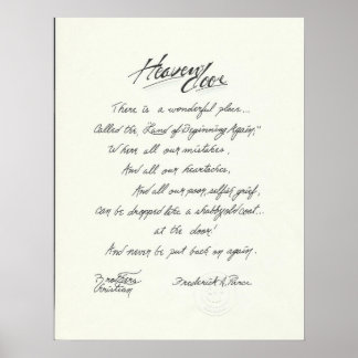 オリジナルの詩と信仰による芸術のミッションへの信仰。 ポスター