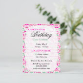 オリジナルの誕生日パーティー招待状をカスタマイズ 招待状 (スタンド正面)