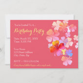 オリジナルの誕生日パーティー招待状を作成する 招待状 (正面)