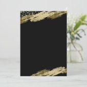 オリジナルの誕生日パーティー ゴールド ブラックを作成 招待状 (スタンド正面)