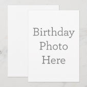 フラット招待状, サイズ: 12.7cm x 17.8cm, ペーパー: シグネチャーマット, 封筒: ホワイト (正面/裏面)