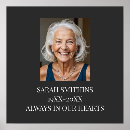 オリジナルの追悼 葬儀 記憶 ポスター (正面)