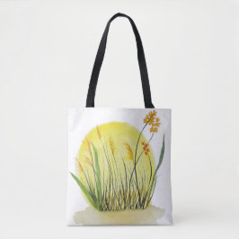 オリジナルの野の花とプレーリーの草の自然 トートバッグ