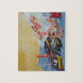 オリジナルの静止寿命写真ヴィンテージメイクアップバッグ ジグソーパズル (縦)