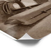 オリジナルの静止寿命写真ヴィンテージメイクアップバッグ ポスター (コーナー)