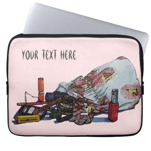 オリジナルの静止寿命写真ヴィンテージメイクアップバッグ ラップトップスリーブ (正面)