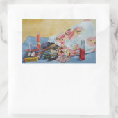 オリジナルの静止寿命写真ヴィンテージメイクアップバッグ 長方形シール (バッグ)