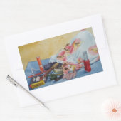 オリジナルの静止寿命写真ヴィンテージメイクアップバッグ 長方形シール (封筒)