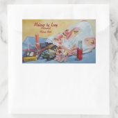 オリジナルの静止寿命写真ヴィンテージメイクアップバッグ 長方形シール (バッグ)