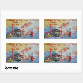 オリジナルの静止寿命写真ヴィンテージメイクアップバッグ 長方形シール (シート)